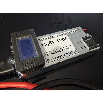 POWER SUPPLY 14,4V 180A / VOLTAGE & AMPS METER /